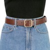 Allegra K Women Pin Buckle Belt Soft Wide Waist Belt Casual Dresses Jeans Pants 1 Pc - 4 of 4