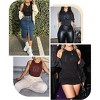 SHAPELLX Seamless Tummy Control Bodysuit Women's Sleeveless Slimming Top 2.0 Crew Neck Body Suit Thong Body Shaper Top—Black 38 - 3 of 3