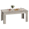 63" Farmhouse Dining Table - Rustic Wood Table for 4-6, Perfect for Small Spaces & Apartments - 2 of 4
