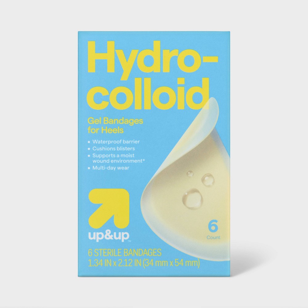 Hydrocolloid Gel Bandages for Heels - 6ct - up&up™