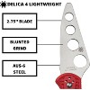 Spyderco Delica 4 Lightweight Trainer Folding Pocket Knife | Excellent Tool for Teaching Proper Knife Handling Skills | High Strength FRN Handle, Red - 3 of 4