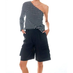 Women's Cargo Bermuda Short Pants - Grey Lab - 1 of 4