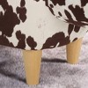 PAGED Cow-Shaped Footrest Ottoman Modern Coffee Table Side Table, Accent Vanity Stool Chair for Living Room, Bedroom, Balcony - 4 of 4
