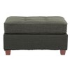 Poundex,Poundex Tufted Fabric Cocktail Ottoman - 2 of 4