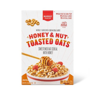 Honey and Nut Toasted Oats Breakfast Cereal - 12.25oz - Market Pantry™