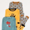 Leveret Boys Cotton 2 Piece Pajamas – 3 Pack – Animal & Adventure Prints - 2 of 4