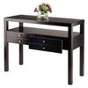 Winsome Copenhagen Console Table Espresso: Wood Composite With Shelf ...