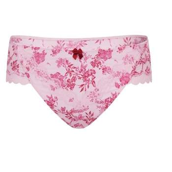 Adore Me Women's Colete Cheeky Panty 0x / Printed Lace C05 Pink. : Target