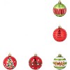 20Pcs Christmas Balls Ornaments, 2.36in Shatterproof Plastic Decorative Hanging Baubles for Xmas Tree Party Wedding Holiday Decor - 3 of 3