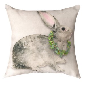Indoor/Outdoor Pillow – Bunny Trail Francis & Florence Dye 12 inch by Manual Woodworkers and Weavers - 1 of 3