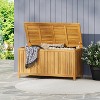 Christopher Knight Home Asai Outdoor Patio 100 Gallon Acacia Wood Deck Storage Box Teak - 2 of 4