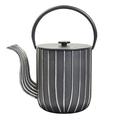 Frieling "Marage", Cast Iron Teapot, 34 fl. oz., Black/Silver