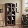 JAHRSTIM Halston Narrow Bookcase, Adjustable Storage Open Display Shelving Unit for Home and Office Space, 15.75”L x 13.78”W x 72.8”H, Dark Cherry - 4 of 4