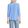 Lands' End Women's 3/4 Sleeve Lightweight Jersey Embellished Top - 2 of 4