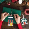 Big Dot of Happiness Christmas Village - Holiday Winter Houses Decorations - Christmas Tree Ornaments - Set of 12 - 3 of 4