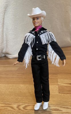 Barbie The Movie Collectible Ken Doll Wearing Black And White Western  Outfit (target Exclusive) : Target