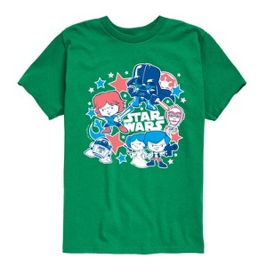 Boys' - Star Wars - Americana Stickers Short Sleeve Graphic T-Shirt - 1 of 4