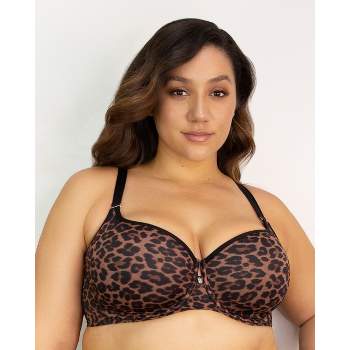 Curvy Couture Women's Sheer Mesh Full Coverage Unlined Underwire Bra  Chantilly 44h : Target