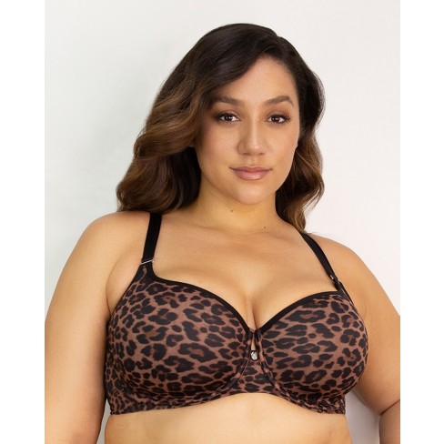 Curvy Couture Women's Strappy Tulip Lace Push Up Bra Black Adobe Rose 46d :  Target