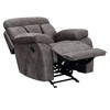 Bogata Upholstered Glider Chair Mushroom - Steve Silver Co.: Polyester Recliner, No Tools Assembly - 2 of 4