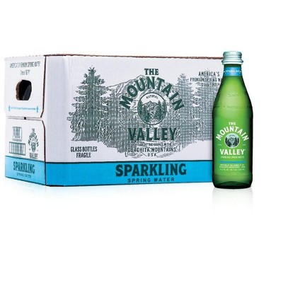 Mountain Valley Sparkling Water - 333 Ml Glass Bottle (pack Of 24)