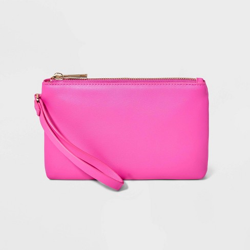 Wristlet Pouch Clutch - A New Day™ Pink
