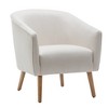 Modern Barrel Accent Chair - WOVENBYRD - 3 of 4