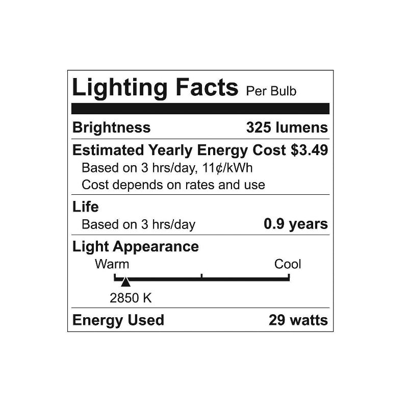 GE 4pk 29W 40W Equivalent Reveal HD+ Light Bulbs, 4 of 5