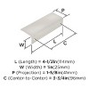 Amerock Edge Pulls 3-3/4 inch (96mm) Center-to-Center Pulls for Cabinets and Drawers - 3 of 3