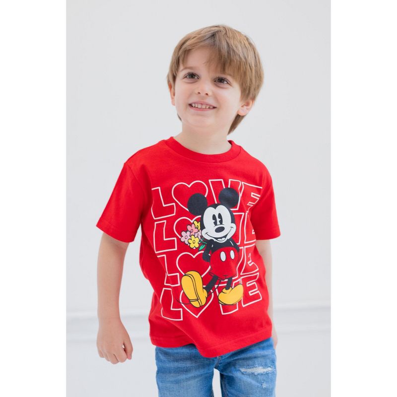 Disney Mickey Mouse T-Shirt Toddler to Big Kid - Valentine's Day, St. Patrick's Day, July 4th, Christmas, Halloween, 2 of 7
