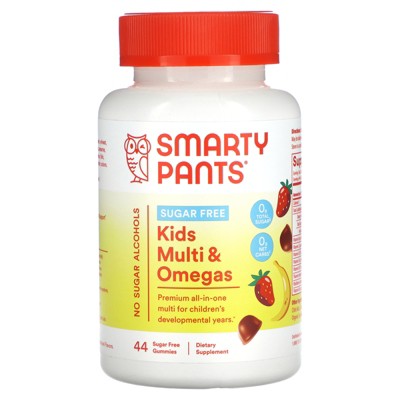 SmartyPants Kids Multi & Omegas, Sugar Free, Strawberry Banana, 44 Gummies