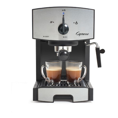 Mr. Coffee Programmable Espresso, Cappuccino, Coffee Maker with Automatic  Milk Frother and 15-Bar Pump Stainless Steel Black