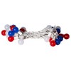 Vickerman 25 Red-White-Blue G30 LED Light on Green Wire, 16' Christmas Light Strand - 2 of 4