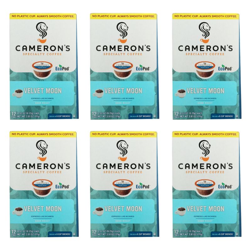Cameron's Coffee Coffee Velvet Moon - Case of 6 Boxes/12 Pods, 1 of 7