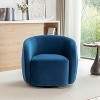 SEYNAR Modern Glam Velvet Upholstered 360 Degree Swivel Accent Armchair - 2 of 4