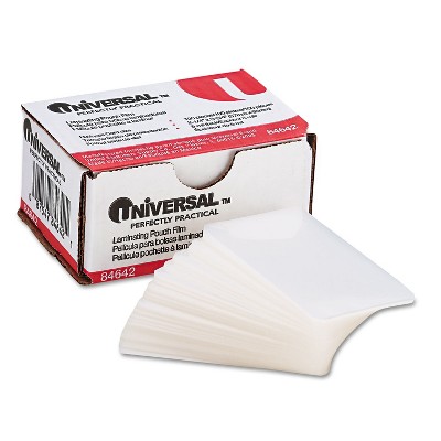 Universal Clear Laminating Pouches 5 mil 2 1/8 x 3 3/8 Business Card Style 25 87547846506 