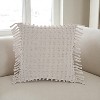 HomeRoots Tassel Detailed Gray Throw Pillow - 2 of 4