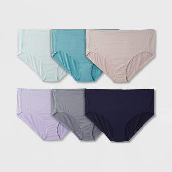 Fruit Of The Loom Women's 6pk Breathable Cooling Striped Briefs - Colors  May Vary 9 : Target