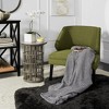 Cozy Knit Throw Blanket - THR199 - Grey - 50" x 60" - Safavieh - 2 of 2