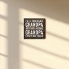Slickblue Pickleball Grandpa Wood Sign – Funny 7x7 Rustic Wall Décor – Cooler Than Normal Grandpa, Color Options - 2 of 3