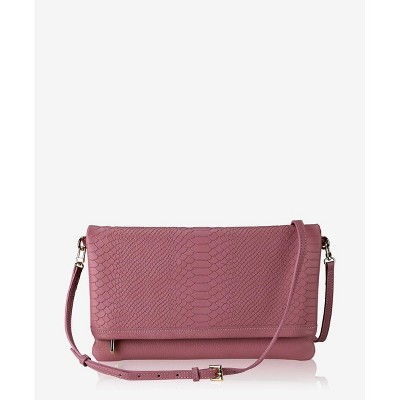 GiGi New York Pink Carly Foldover Clutch Bag