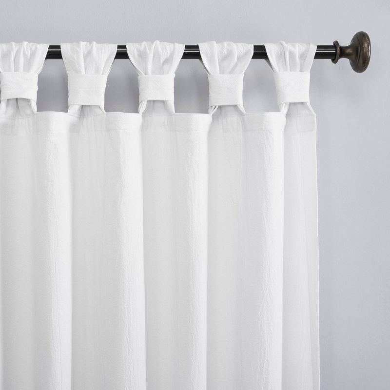 Washed Cotton Twist Tab Light Filtering Curtain Panel - Archaeo, 3 of 16