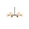 Elegant Lighting Briggs 36 inch pendant in black and brass with white shade - 3 of 4