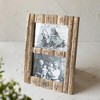 5x7 Inch 2 Photo Striped Driftwood Collage Picture Frame Wood, MDF & Glass by Foreside Home & Garden - 2 of 4
