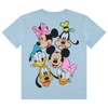 Ladies Mickey Mouse Fashion Shirt - Disney Mickey Mouse Front and Back Tee - Mickey Mouse Tee (Blue, Large) - 2 of 4