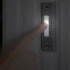IQ America Wired Doorbell, Lighted Plastic Silver with White Pushbutton Doorbell - 2 of 3