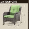 UPTIOT 4 Piece Multiple Chairs Seating Group with Cushions - 3 of 4
