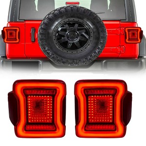 AMERICAN MODIFIED Tunnel Tail Lights Compatible with Jeep Wrangler - 1 of 4