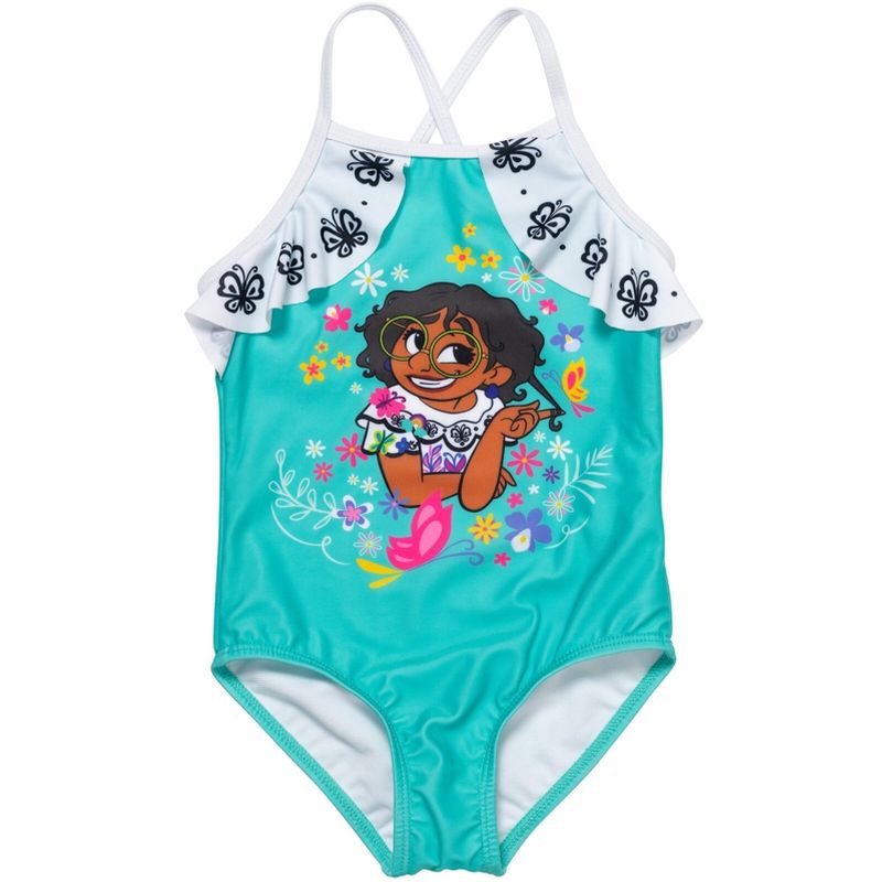 Disney Encanto Mirabel Girls One Piece Bathing Suit Little Kid to Big Kid , 1 of 8