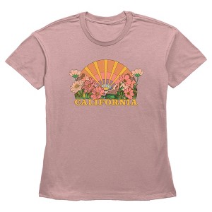 Women's Lost Gods California Poppies Sunset T-Shirt - 1 of 3